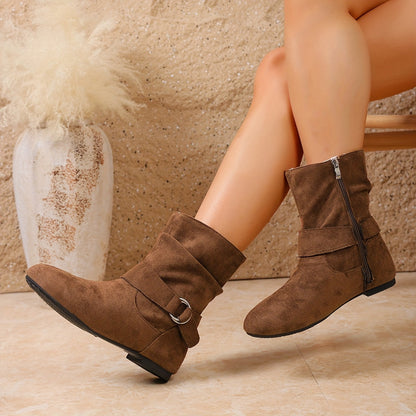 Romina Slouch Buckle Boots