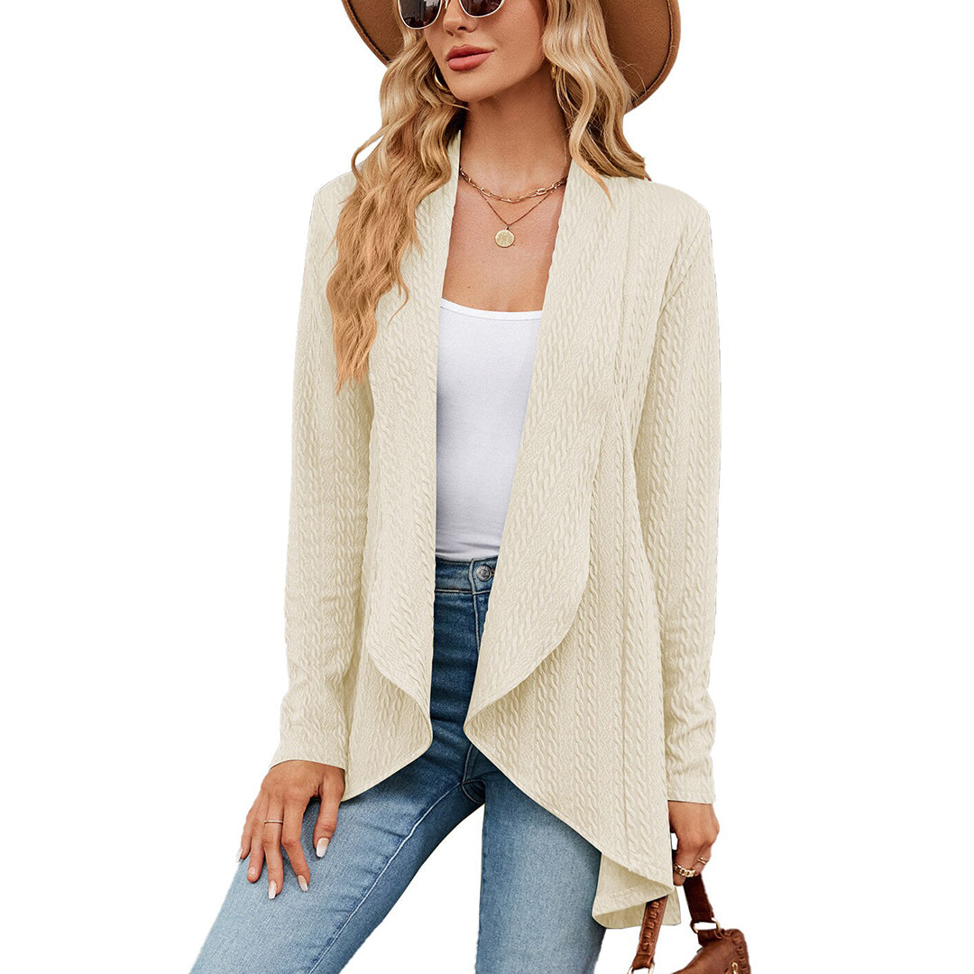 Bettina Cable-Knit Waterfall Cardigan
