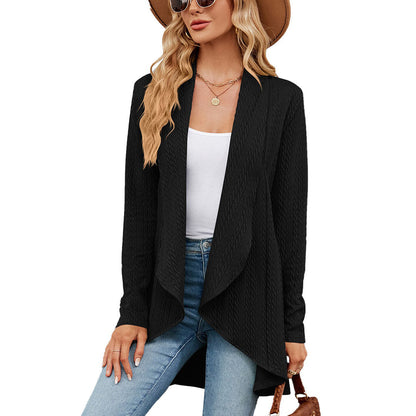 Bettina Cable-Knit Waterfall Cardigan