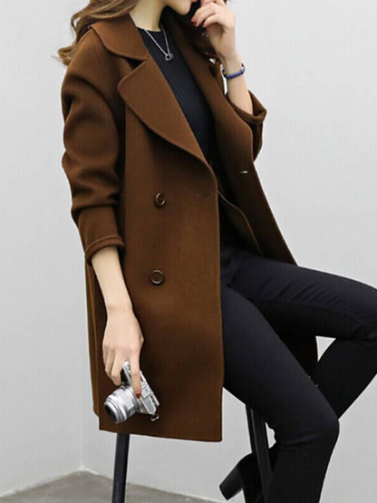 Mireya Cotton Double-Breasted Longline Coat