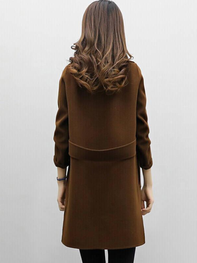 Mireya Cotton Double-Breasted Longline Coat