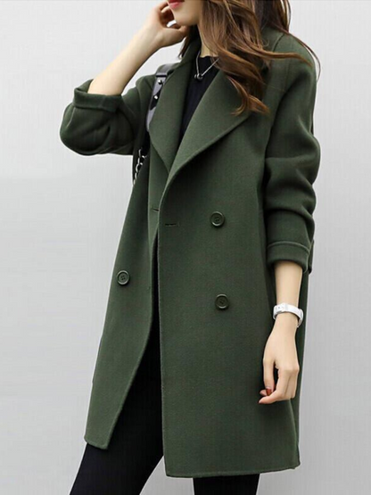 Mireya Cotton Double-Breasted Longline Coat