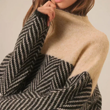 Mireya Herringbone Knit Sweater