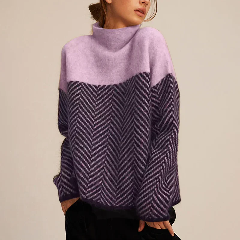 Mireya Herringbone Knit Sweater
