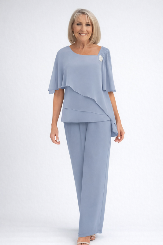 Serena Formal Chiffon Trouser Set