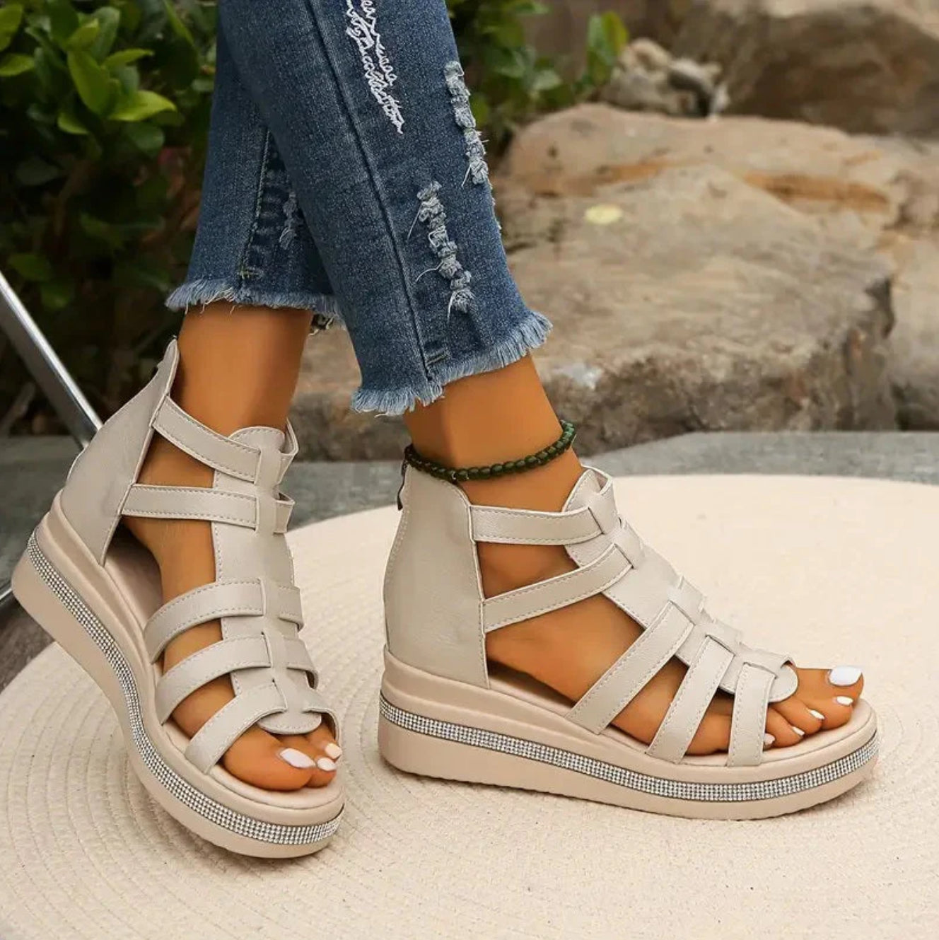 Camille Comfortable Wedge Sandals