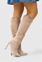 Beige Suede