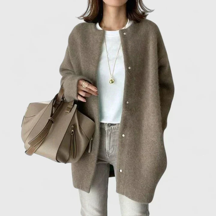 Ilaria Oversized Wool Duster Cardigan