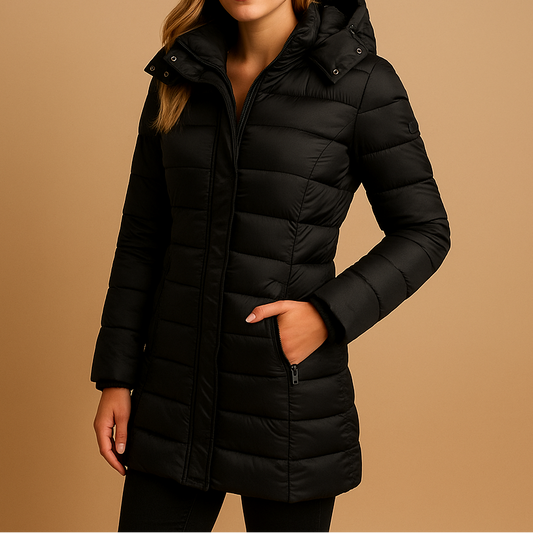 Nadia Quilted Hooded Down Jacket
