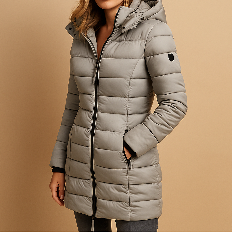 Nadia Quilted Hooded Down Jacket