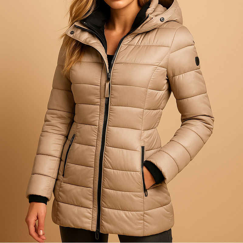 Nadia Quilted Hooded Down Jacket