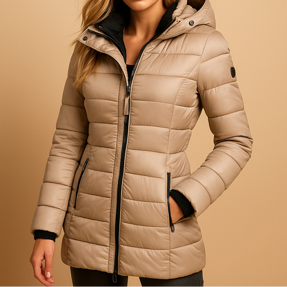 Nadia Quilted Hooded Down Jacket