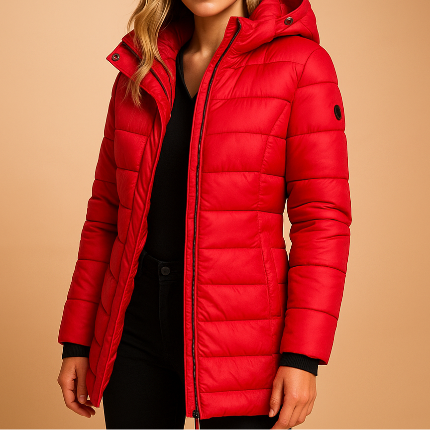 Nadia Quilted Hooded Down Jacket