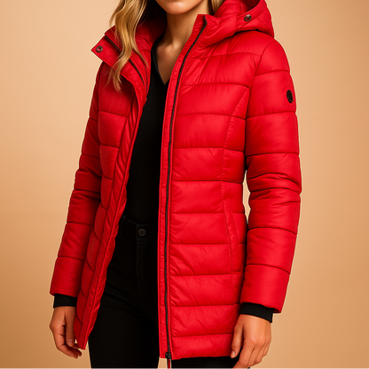 Nadia Quilted Hooded Down Jacket