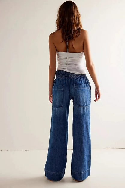 Mila High-Rise Wide-Leg Flare Jeans
