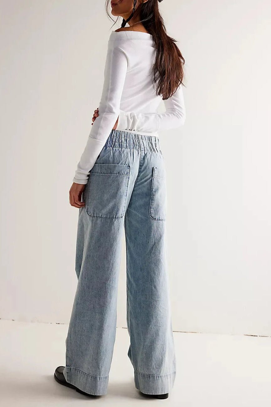 Mila High-Rise Wide-Leg Flare Jeans