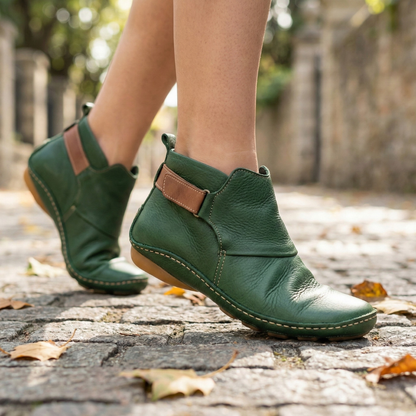 Valencia | Women's Textured Leather Ankle Boots