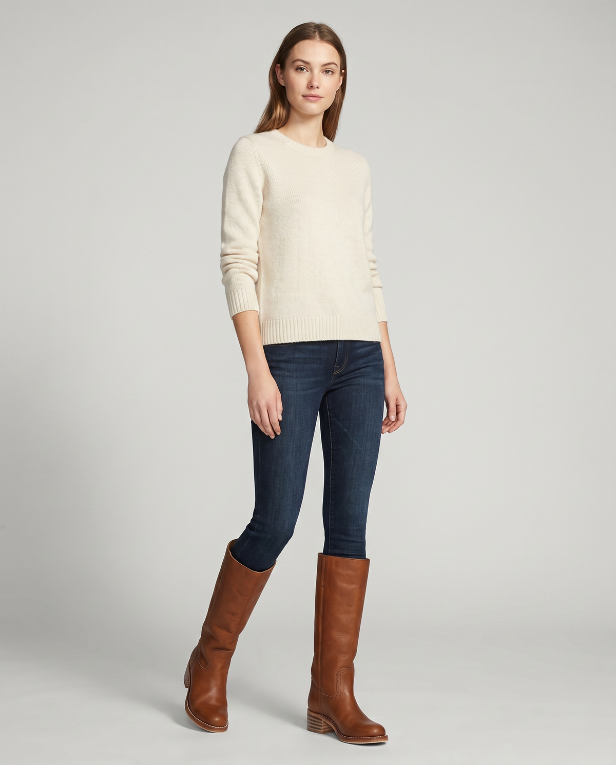 Ottilia Square Toe Knee-High Riding Boots