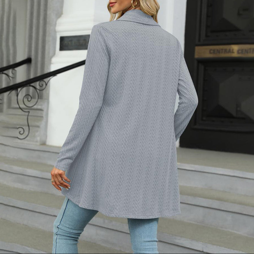 Bettina Cable-Knit Waterfall Cardigan