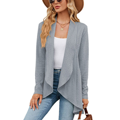 Bettina Cable-Knit Waterfall Cardigan