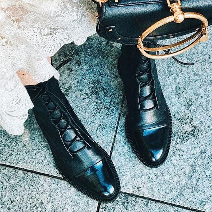 Lucienne Lace-Up Ankle Boots