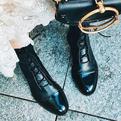 Lucienne Lace-Up Ankle Boots