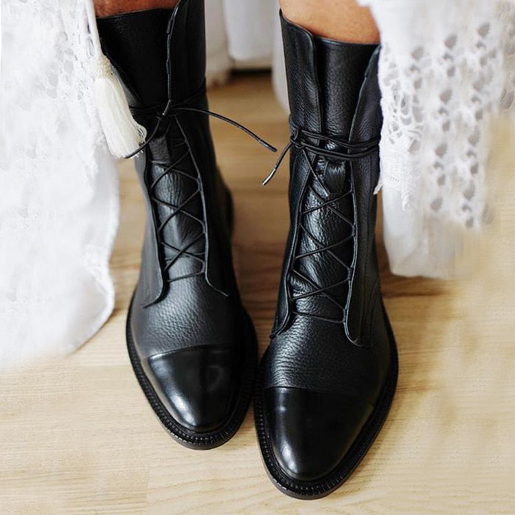 Lucienne Lace-Up Ankle Boots
