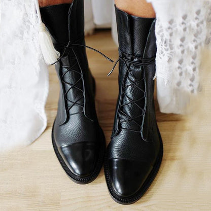 Lucienne Lace-Up Ankle Boots