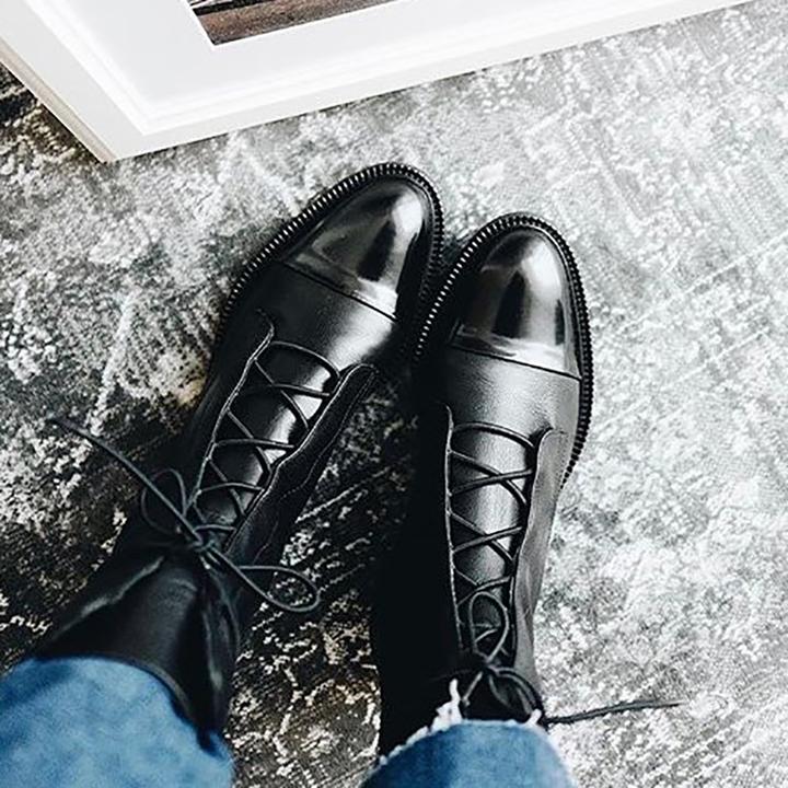 Lucienne Lace-Up Ankle Boots