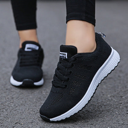Elara Lace-Up Walking Sneakers