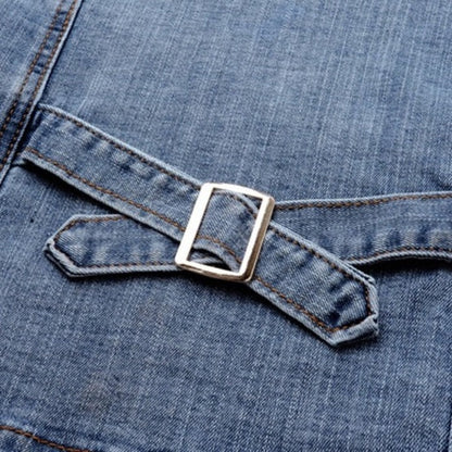 Sorella Fitted Denim Moto Jacket