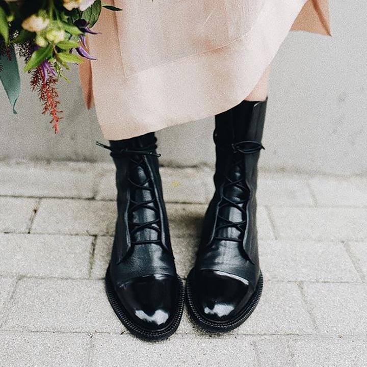 Lucienne Lace-Up Ankle Boots