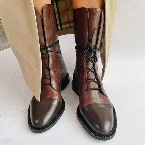 Lucienne Lace-Up Ankle Boots