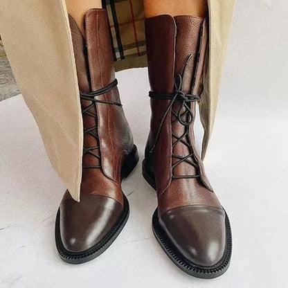 Lucienne Lace-Up Ankle Boots