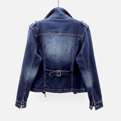 Sorella Fitted Denim Moto Jacket