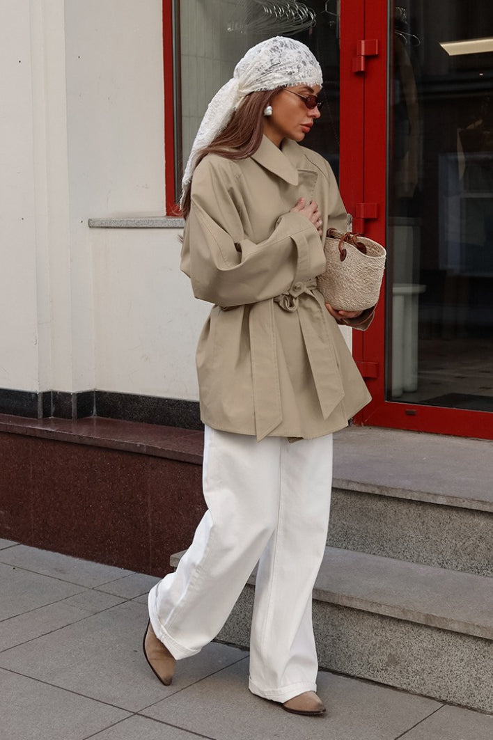 Cressida Belted Wrap Trench Coat