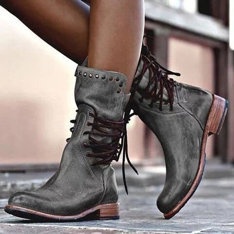 Briar Studded Lace-Up Winter Boots