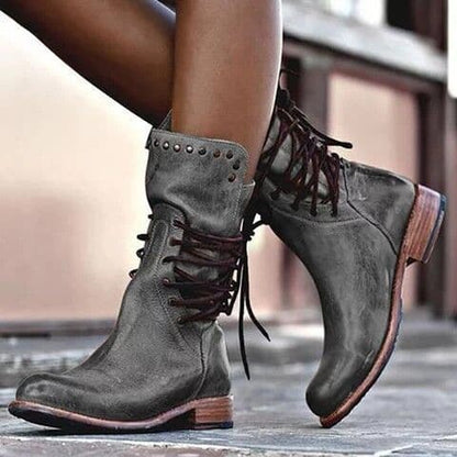 Briar Studded Lace-Up Winter Boots