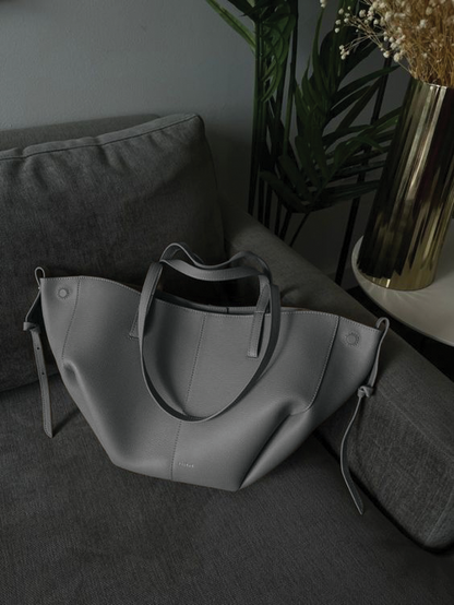 Oriana Oversized Structured Leather Tote