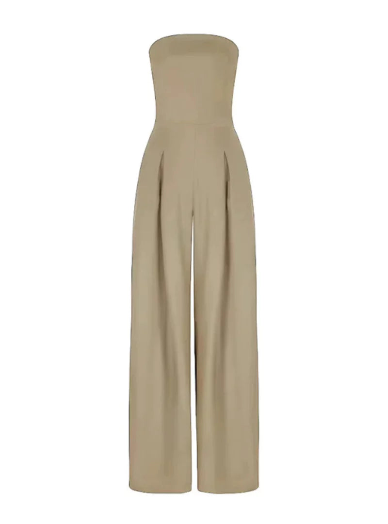Isla Strapless Wide-Leg Jumpsuit