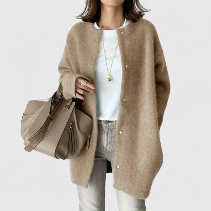 Ilaria Oversized Wool Duster Cardigan
