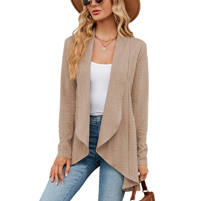 Bettina Cable-Knit Waterfall Cardigan