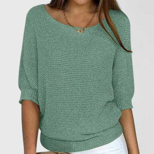 Zinnia Relaxed Batwing Knit Sweater