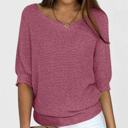 Zinnia Relaxed Batwing Knit Sweater