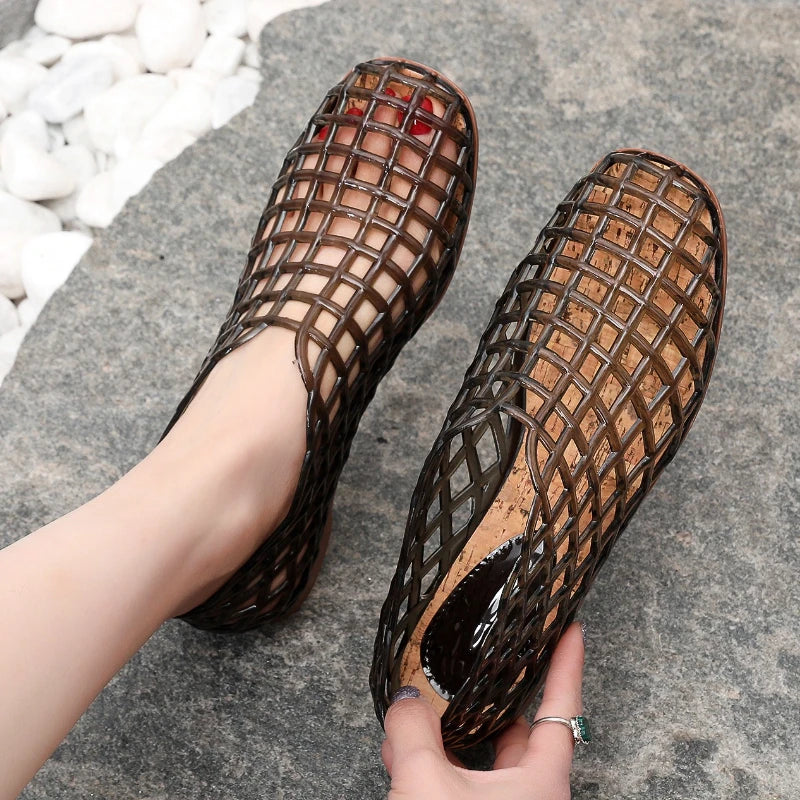 Maya | Women's Summer Cut-out Flat Jelly Sandals