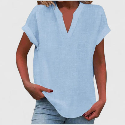 Elise Comfortable V-Neck Blouse