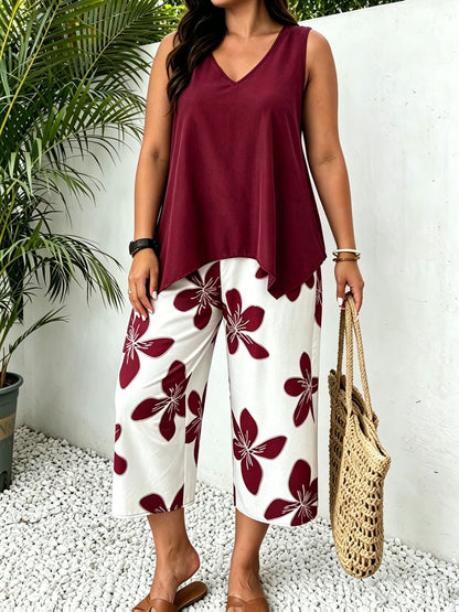 Livia Floral Print Matching Set