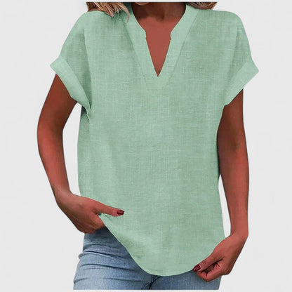 Elise Comfortable V-Neck Blouse