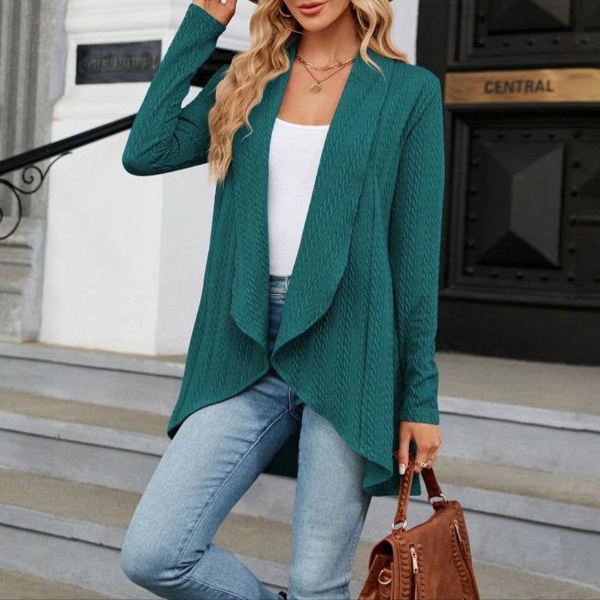 Bettina Cable-Knit Waterfall Cardigan