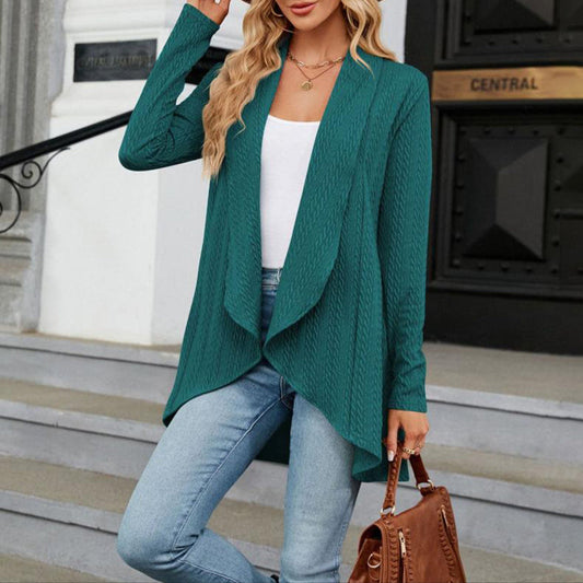 Bettina Cable-Knit Waterfall Cardigan